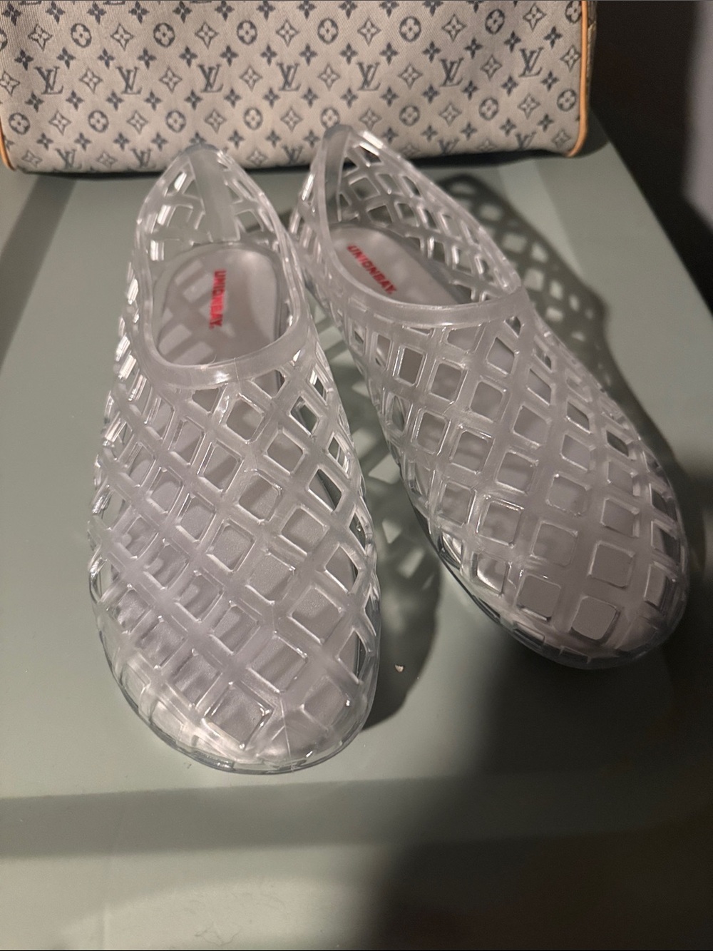 UNIONBAY Clear Lattice Jelly Flats